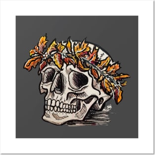 Autumn Skull Posters and Art